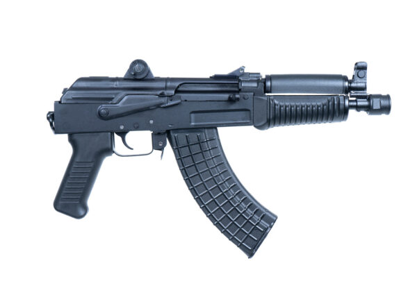 Arsenal SAM7K-34 AK Pistol 7.62x39mm, 8.5" Barrel, No Stock, Polymer, Black, Ships W/ 5rd Mag