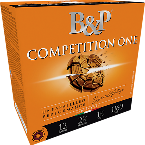 B&P Competition One 12 Ga, 2.75", 1 1/8 Oz, 9 Shot, 25rd Box