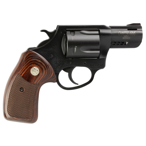 Charter Mag Pug/Pit Bull 357 Magnum/9mm, 2.2" Barrel, Black Frame, Walnut Grip, 5rd