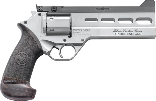 Chiappa Rhino 60DS 38 Special, 6" Barrel, Grey PVD, Hogue Micarta Grip, 6rd