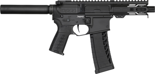 CMMG Banshee MK4 22 LR, 4.5" Taper Threaded Barrel, Black Cerakote, Pistol Tube, 25rd