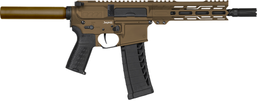 CMMG Banshee MK4 22 LR, 9" Taper Threaded Barrel, Midnight Bronze Cerakote, Pistol Tube, 25rd