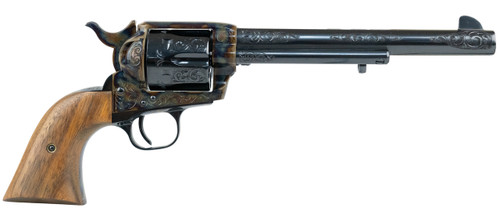 Colt Single Action Army Limited Edition 150th Anniversary 45 Colt, 7.5" Barrel, Case Hardened Frame, Engraved Cylinder/Barrel, Walnut Grip, 6rd