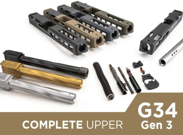 Complete Upper For Glock 34 Gen 3 – Slide, Barrel, Parts, And Sights