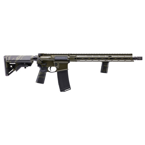 Daniel Defense DDM4V7 Distributor Exclusive 223 Remington/5.56x45mm, 16" Barrel, Black And Olive Drab Green Camo, B5 Vertical Grip, 32rd