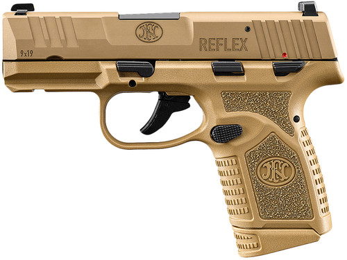 FN Reflex 9mm, 3.3" Barrel, Flat Dark Earth, Manual Safety, 10rd