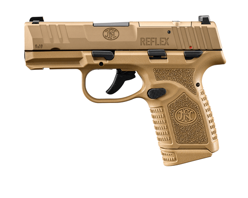 FN Reflex MRD 9mm, 3.3" Barrel, Flat Dark Earth, Manual Safety, 10rd