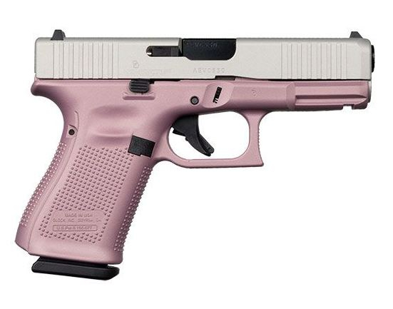 Glock 19 Gen 5 Pink Champagne Shimmering Aluminum 9mm 4.02"Barrel 15+1 ACG-57024
