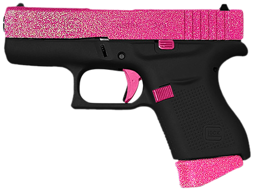 Glock G43X MOS 9mm, 3.41" Barrel, Pixie Mock Up Cerakote, Black Frame, 10rd