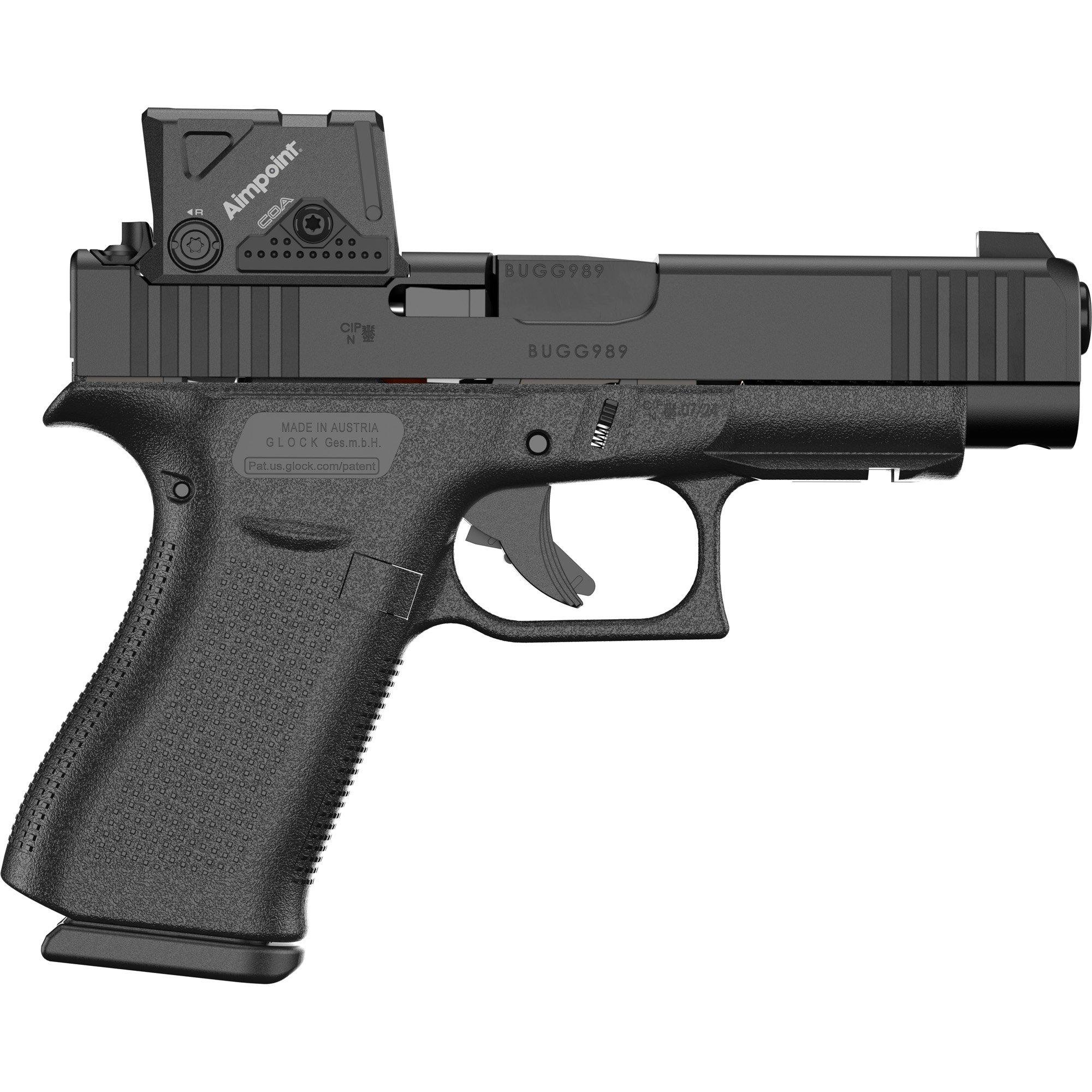 GLOCK G48 GEN 5 A-CUT 9MM LUGER (9×19 PARA) SEMI AUTO HANDGUNS