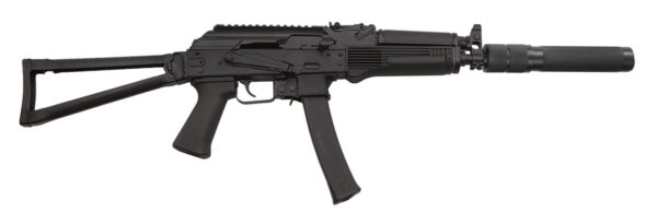 Kalashnikov KR-9S 9mm, 16" Barrel W/Faux Suppressor, Vityaz Folder, Black, 30rd