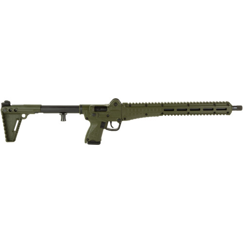 Kel-Tec Model Sub 2000 Gen 3 9mm, 16.1" Threaded Barrel, Green Furniture, Adjustable Sights, 10rd