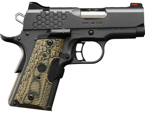 Kimber KHX Ultra 45 ACP, 3" Barrel, Black, Hogue Grip, 7rd