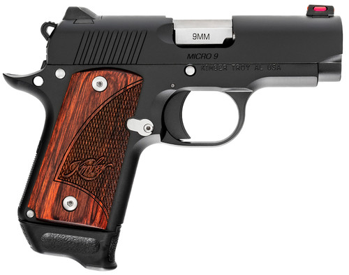 Kimber Micro 9 RTC TAC-MAG Bundle 9mm, 3.15" Barrel, Black, Rosewood Grip, 7rd