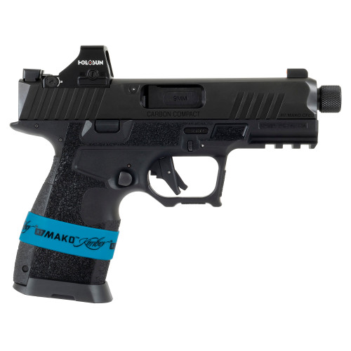 Kimber R7 Mako Carbon Compact 9mm, 4.42" Threaded Barrel, Black, Holosun 407K Red Dot, Point Tactical Holster, 15rd