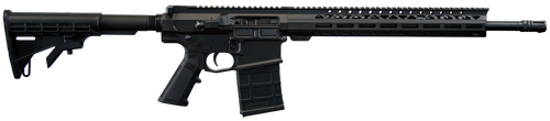 Live Free Battle Rifle Heavy 7.62x51mm, 18" Threaded Barrel, Black Cerakote, Rogers Super Stock, 10rd