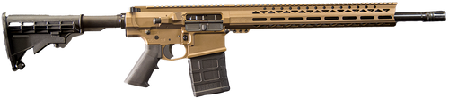 Live Free Battle Rifle Heavy 7.62x51mm, 18" Threaded Barrel, Burnt Bronze Cerakote, Rogers Super Stock, 10rd