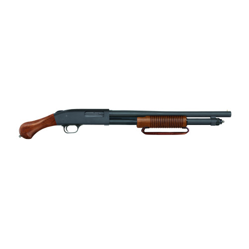 Mossberg 590 Nightstick 12 Ga, 3" Chamber 18.5" Barrel, Black Rec, Wood Furniture, 6rd