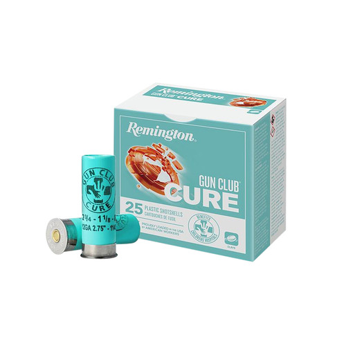 Remington Gun Club Cure 12 Ga, 2.75", 1 1/8 Oz, 8 Shot, 25rd Box