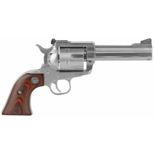 Ruger Blackhawk 357 Magnum/9mm, 4.6" Barrel, Stainless Steel, Hardwood Grip, 6rd