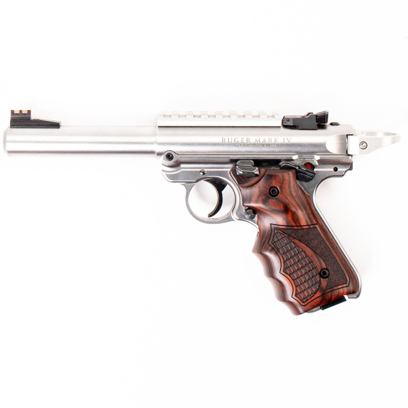 RUGER MARK IV TARGET .22 LR SEMI AUTO HANDGUNS