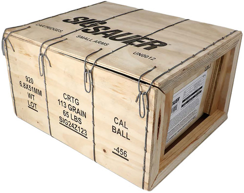 Sig Sauer Hybrid 6.8mm Remington SPC, 113gr, Solid Copper, 920rd Case