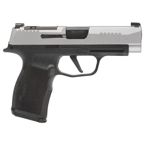 Sig Sauer P365XL 9mm, 3.7" Barrel, Silver Slide, Black Frame, Optic Ready, 12rd