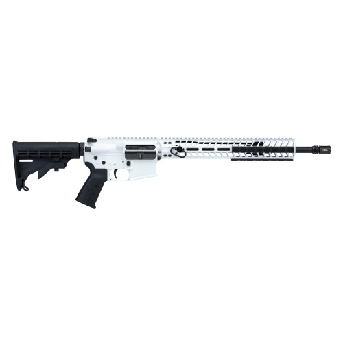 Spikes Tactical 556 223 Remington/5.56x45mm, 16" Barrel, Storm Trooper White Cerakote, M-Lok Rail