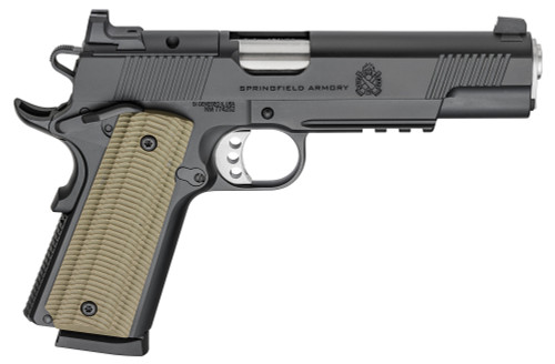 Springfield Operator 45 ACP, 5" Barrel, Black Cerakote, Green G10 Grip, 8rd