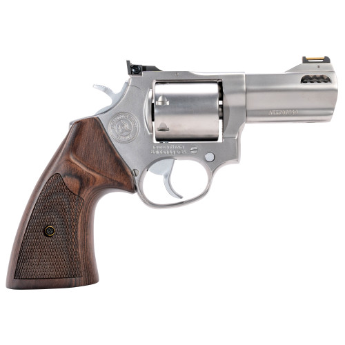 Taurus 692 Executive Grade 357 Magnum/38 Special/9mm, 3" Ported Barrel, Silver, Walnut Grip, 7rd