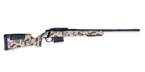 Weatherby 307 7mm Remington Magnum, 26" Threaded Barrel, Custom HUSH Camo, Black Rec, 5rd