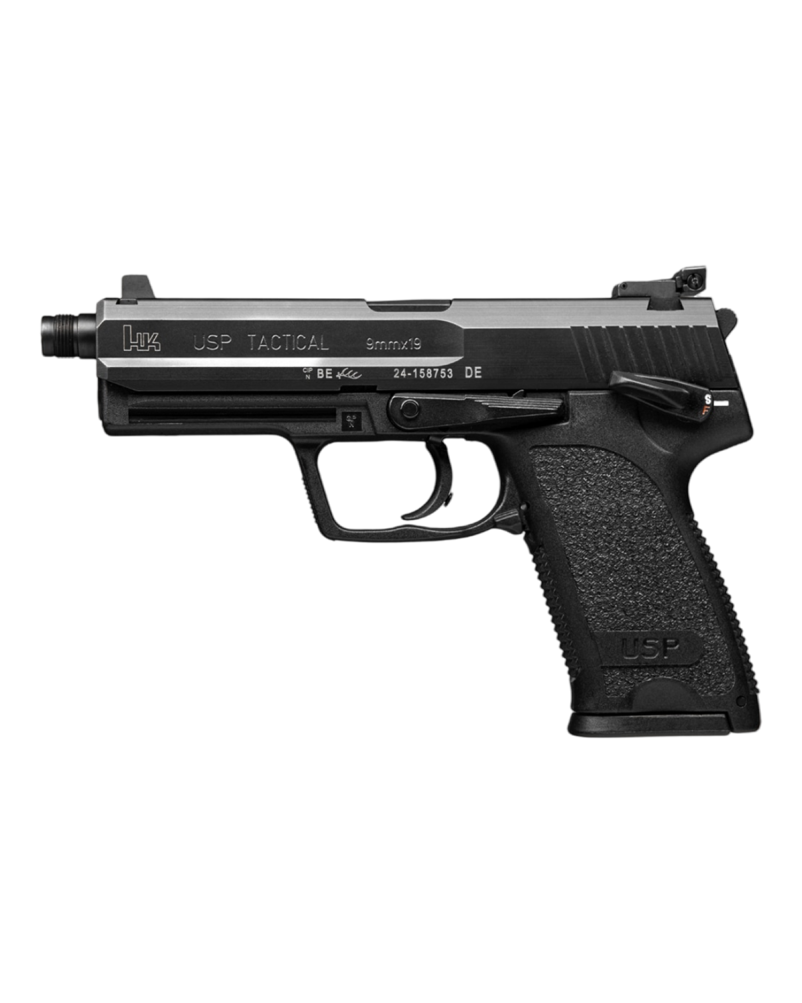 H&K HK USP9 Tactical with Suppressor Sights & Threaded Barrel