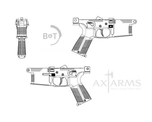 OEM B&T Swiss Billet Machined Aluminum Lower For: APC300 / APC223 ANO COYOTE TAN