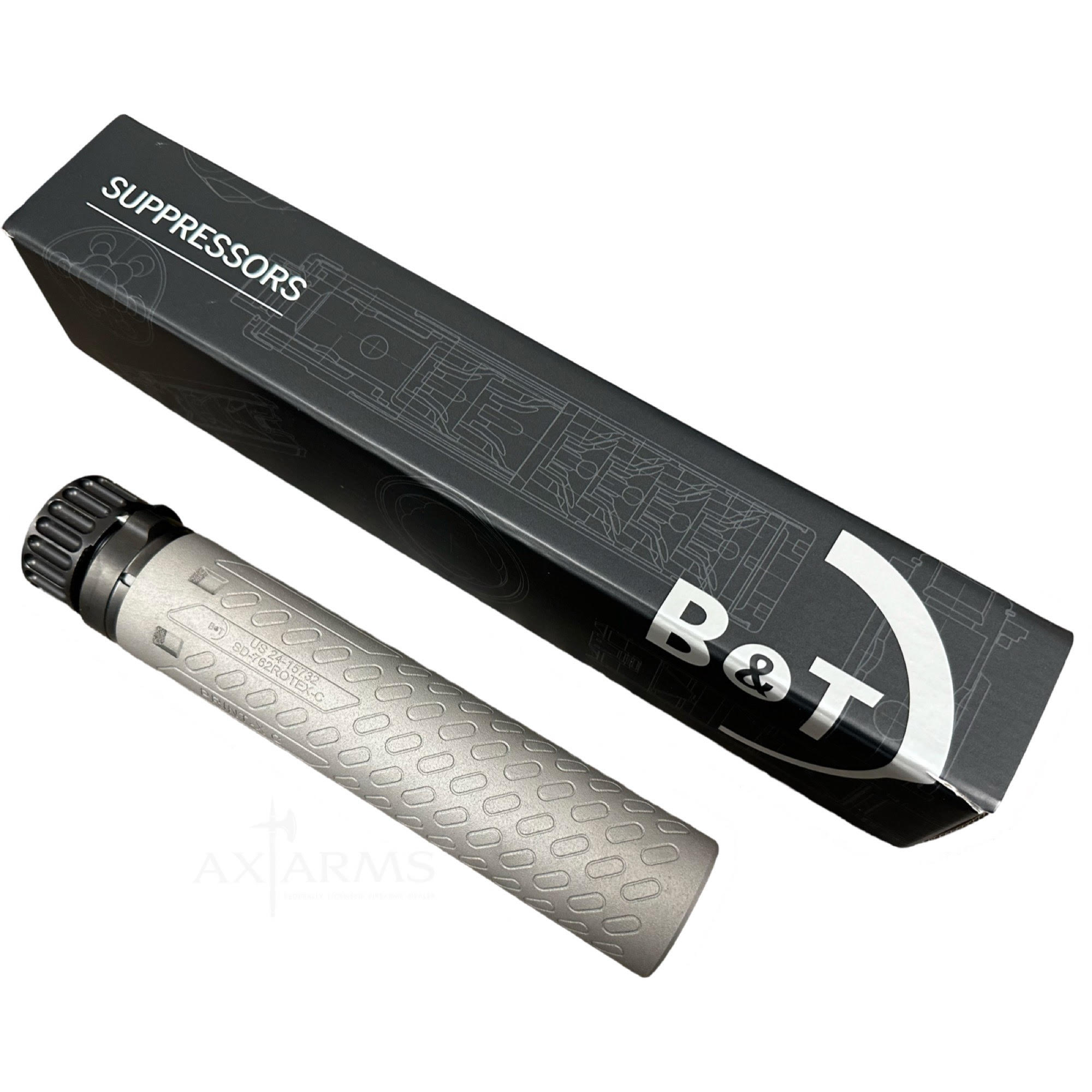 B&T ROTEX 762 C | 7.62 COMPACT 3D Printed Inconel Suppressor (Print-X) SD-762RotexCompact