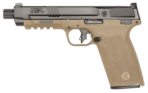 M&P 5.7 TWO-TONE BLACK AND FDE W/NO THUMB SAFETY